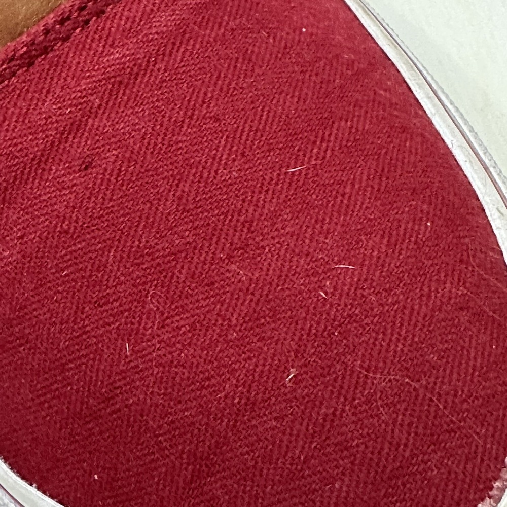 Polo Ralph Lauren Men's 10.5 Thorton Shoes Herringbone Red Canvas Logo Sneakers - Picture 8 of 14